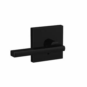 Sleek Black Door Handle Set